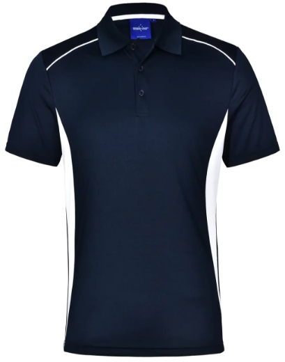 Picture of Winning Spirit, Mens Cooldry S/S Contrast Interlock Polo